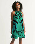 2882Sport™ Tropics Of Oz: Into The Wild Oversized Tiger Halter Dress Pung.G