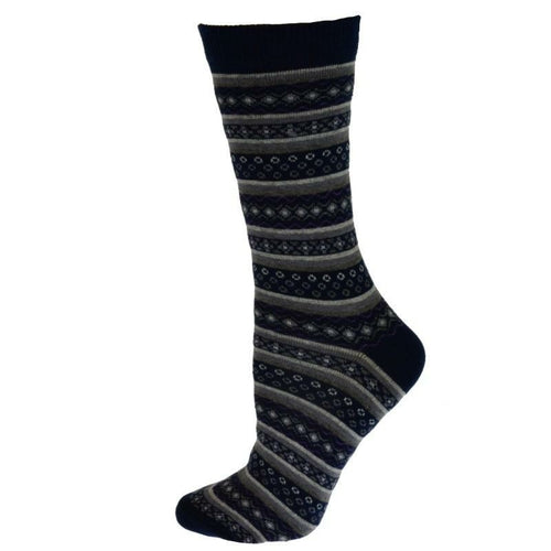 Flower Pattern Cotton Women's Crew Socks in 1-Pair Packs Pung.G