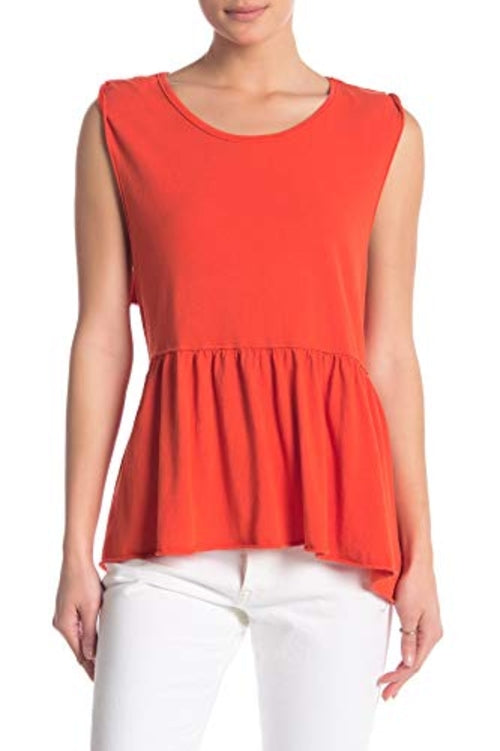 We The Free Womens Anytime Cotton Peplum Tank Top Pung.G