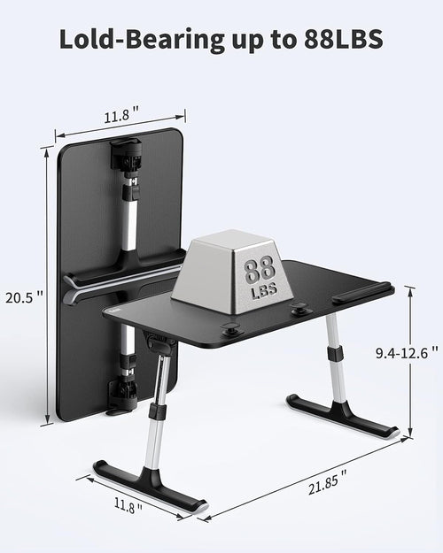 Height and Angle Adjustable Laptop Desk for Bed and Couch Pung.G