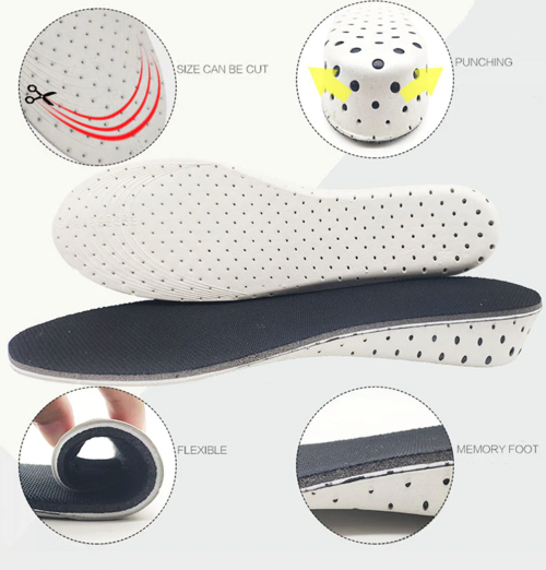 Men Women Invisible Height Increase Insoles Heel Lift Taller Shoe Pung.G