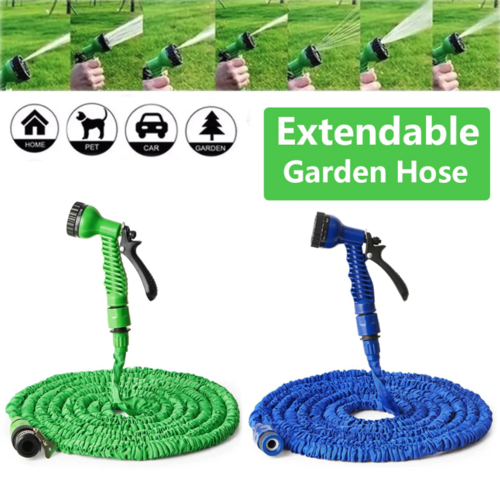 Expanding Expandable Flexible Garden Water Hose w Spray Nozzle 25, 50, Pung.G
