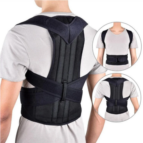 Adjustable Posture Corrector Low Back Support Shoulder Brace Belt For Pung.G