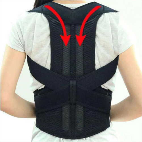Adjustable Posture Corrector Low Back Support Shoulder Brace Belt For Pung.G