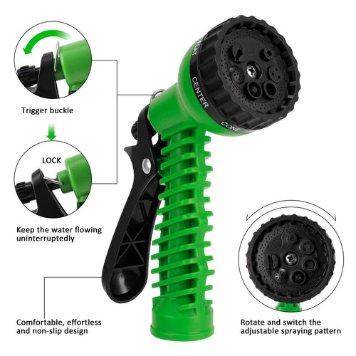 Expanding Expandable Flexible Garden Water Hose w Spray Nozzle 25, 50, Pung.G