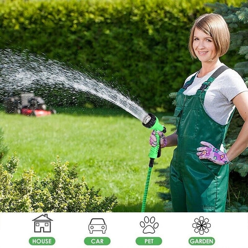 Expanding Expandable Flexible Garden Water Hose w Spray Nozzle 25, 50, Pung.G