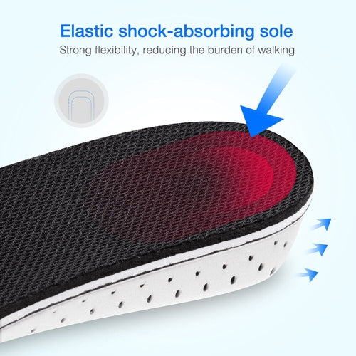 Men Women Invisible Height Increase Insoles Heel Lift Taller Shoe Pung.G