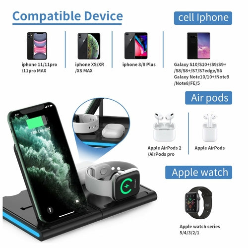 Magnetic Power Tiles 4 In 1 Wireless Charging Station Pung.G