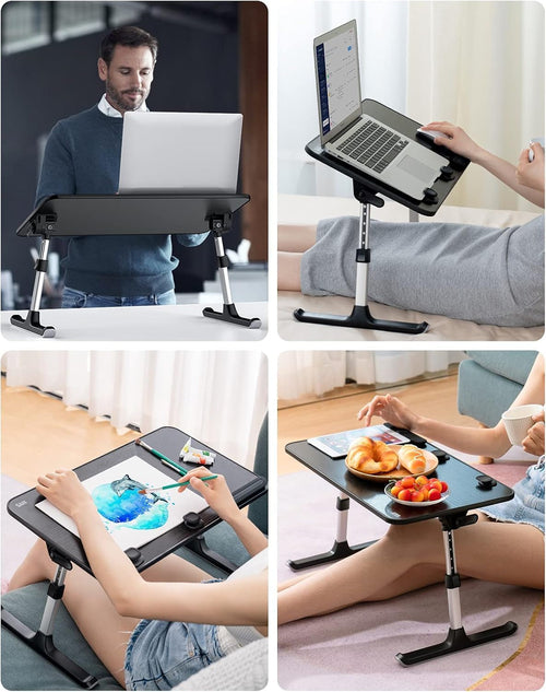Height and Angle Adjustable Laptop Desk for Bed and Couch Pung.G