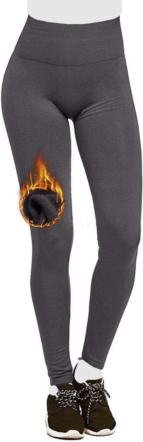 Hot! Women‚Äôs Extra Fleece Leggings High Waist Soft Stretchy Warm Pung.G