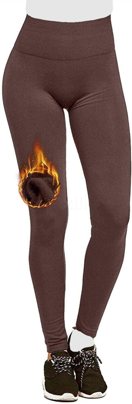 Hot! Women‚Äôs Extra Fleece Leggings High Waist Soft Stretchy Warm Pung.G