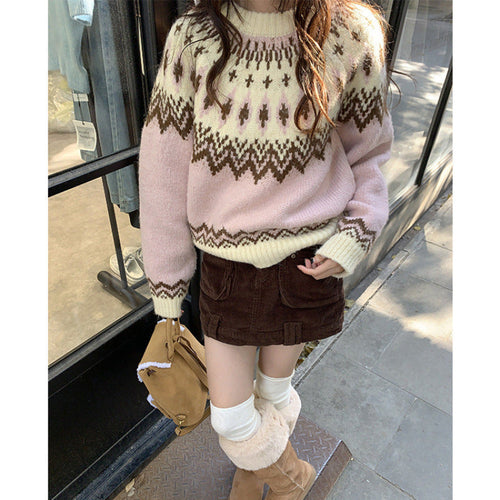 New Younger College Style Pullover Sweater For Women Pung.G