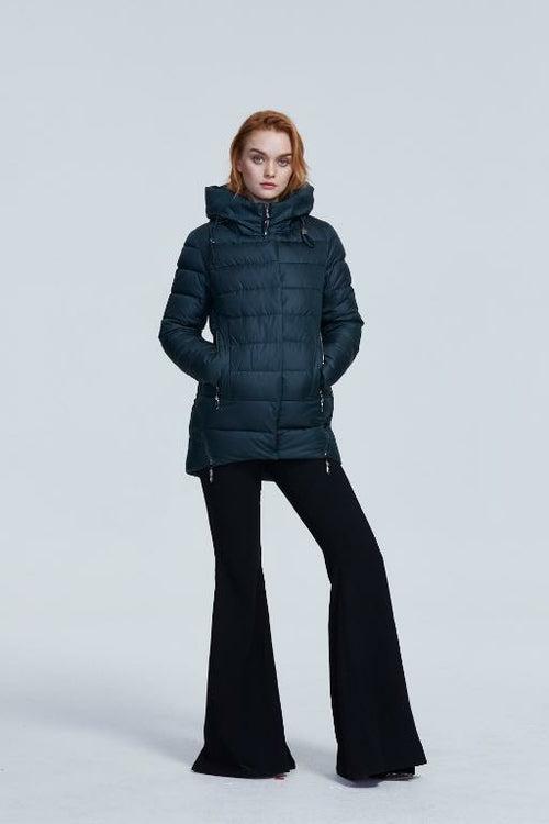 Women warm hooded winter coat women jacket casual parkas jacket Pung.G