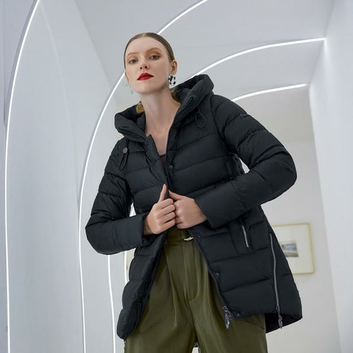 Women warm hooded winter coat women jacket casual parkas jacket Pung.G