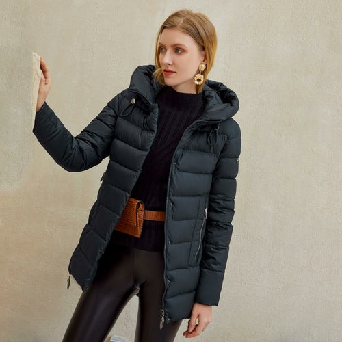 Women warm hooded winter coat women jacket casual parkas jacket Pung.G