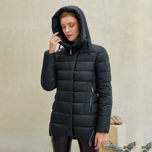 Women warm hooded winter coat women jacket casual parkas jacket Pung.G