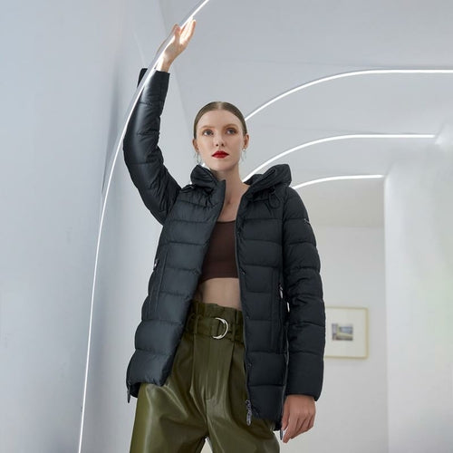 Women warm hooded winter coat women jacket casual parkas jacket Pung.G