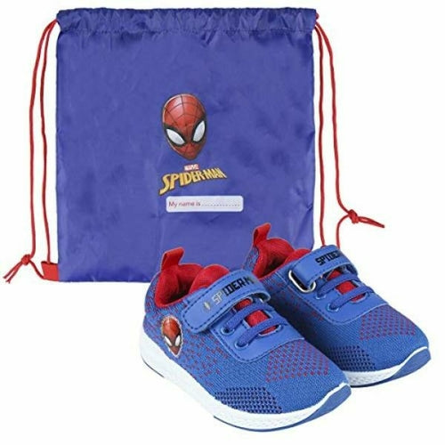 Sports Shoes for Kids Spiderman Light Blue Pung.G