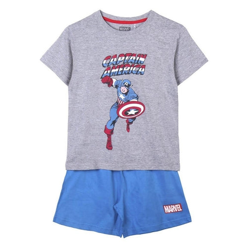 Summer Pyjama Marvel Grey Blue Pung.G