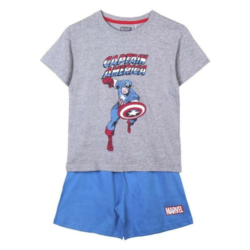 Summer Pyjama Marvel Grey Blue Pung.G