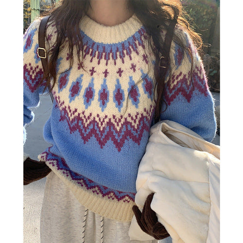 New Younger College Style Pullover Sweater For Women Pung.G