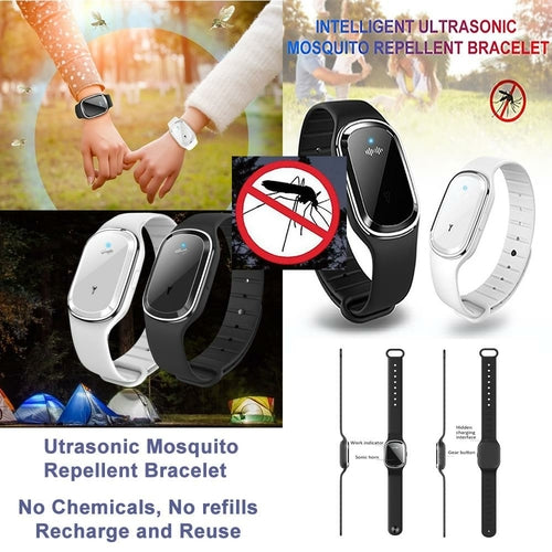 Super Shield Mosquito Repellent Watch Band Ultrasonic And Electronic Pung.G