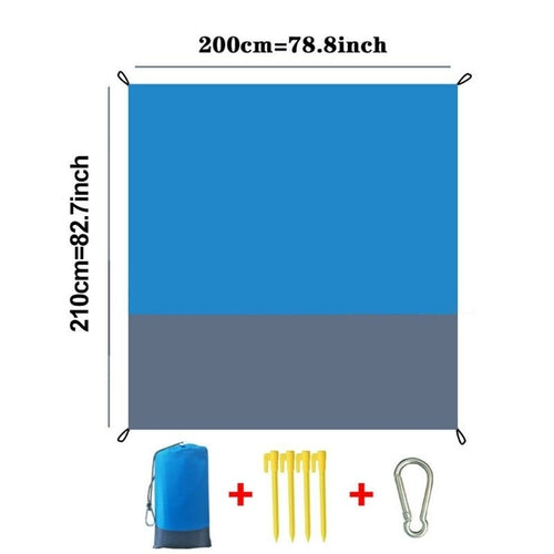 Waterproof Beach Blanket Outdoor Portable Camping Picnic Mat 2m*2.1m Pung.G