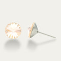 Mila - Champagne - 8mm Bronze & Brown Color Crystal - Hypoallergenic Pung.G