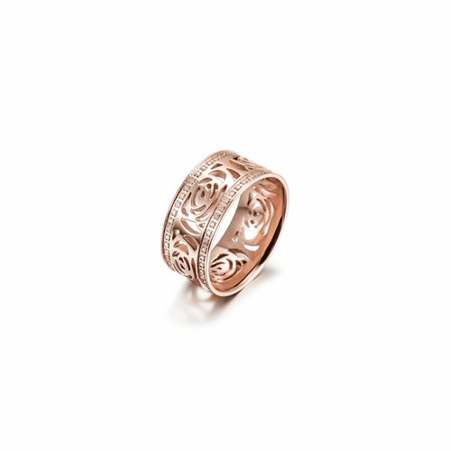 PAVÉ CZ FLOWER RING Pung.G