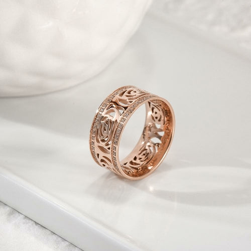 PAVÉ CZ FLOWER RING Pung.G