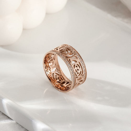 PAVÉ CZ FLOWER RING Pung.G