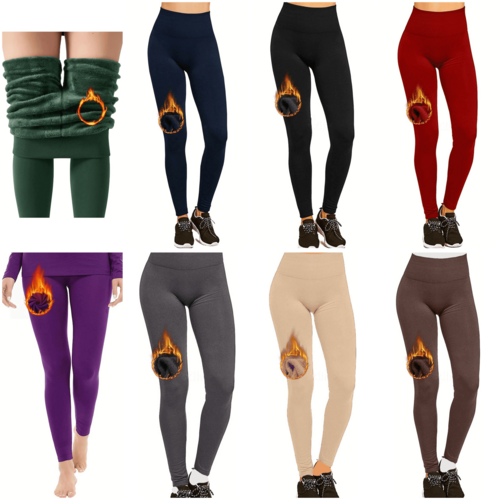 Hot! Women‚Äôs Extra Fleece Leggings High Waist Soft Stretchy Warm Pung.G