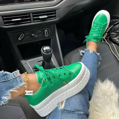 Casual Platform Women's Shoes Flat Womens Sneakers Pung.G