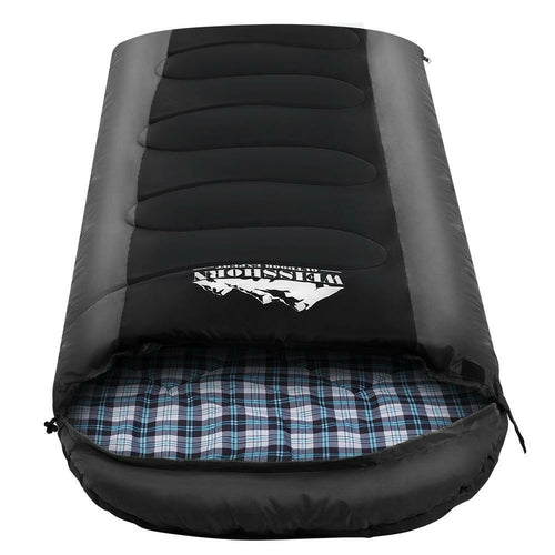 Weisshorn Sleeping Bag Single Thermal Camping Hiking Tent Black  -20°C Pung.G