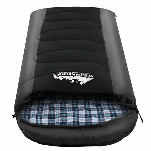 Weisshorn Sleeping Bag Single Thermal Camping Hiking Tent Black  -20°C Pung.G