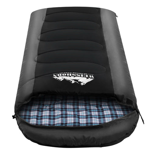 Weisshorn Sleeping Bag Single Thermal Camping Hiking Tent Black  -20°C Pung.G