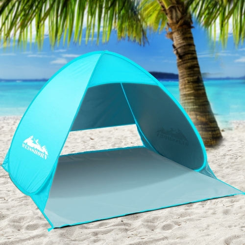Weisshorn Pop Up Beach Tent Camping Hiking 3 Person Sun Shade Fishing Pung.G