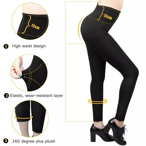 Hot! Women‚Äôs Extra Fleece Leggings High Waist Soft Stretchy Warm Pung.G