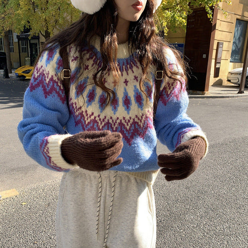 New Younger College Style Pullover Sweater For Women Pung.G