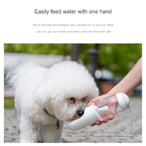Outdoor Travel Pet Water Dispenser Pet Dog Cat Water Bottle Pung.G