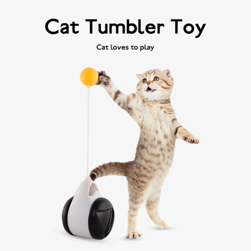 Tumbler Balanced Wheel Swinging Ball Cat Toy Pung.G