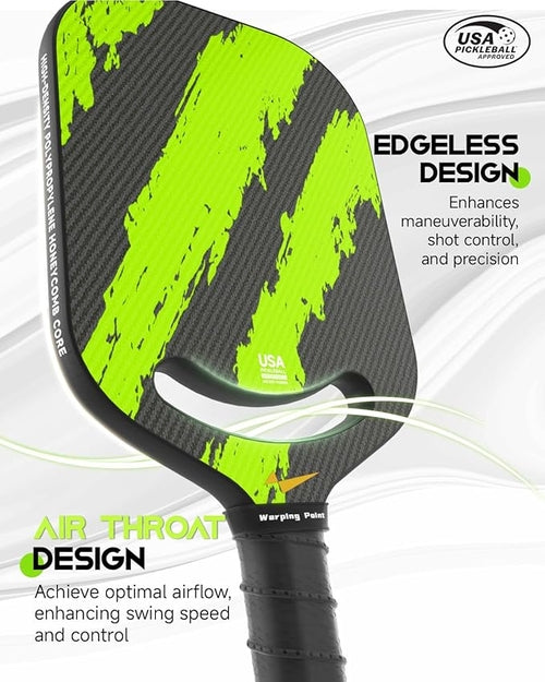 Ascent Control Green Pickleball Paddle 16mm Pung.G