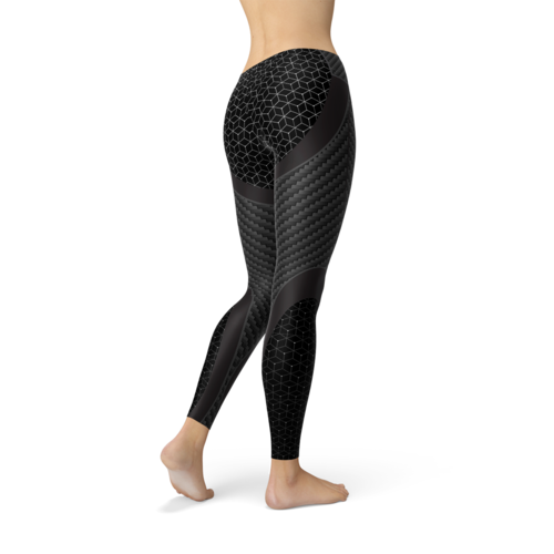 Womens Carbon Fiber Sports Leggings Pung.G