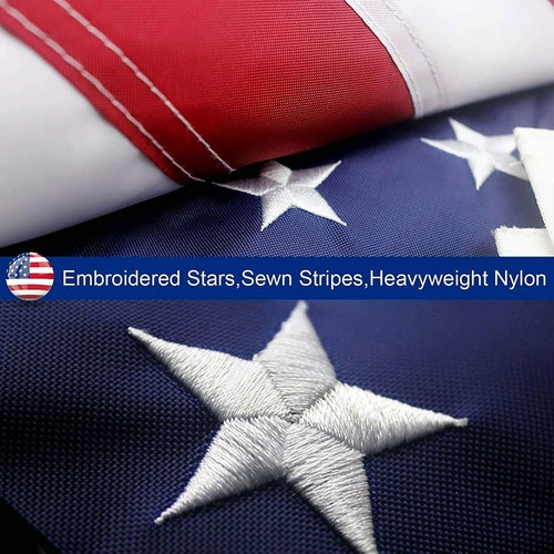 American Flag Outdoor Heavy Duty Embroidered Stars USA Flag Pung.G