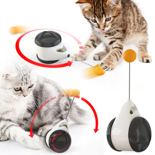 Tumbler Balanced Wheel Swinging Ball Cat Toy Pung.G