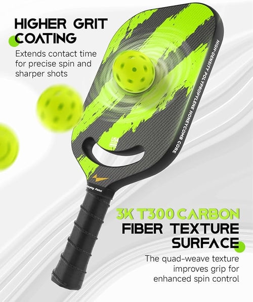 Ascent Control Green Pickleball Paddle 16mm Pung.G