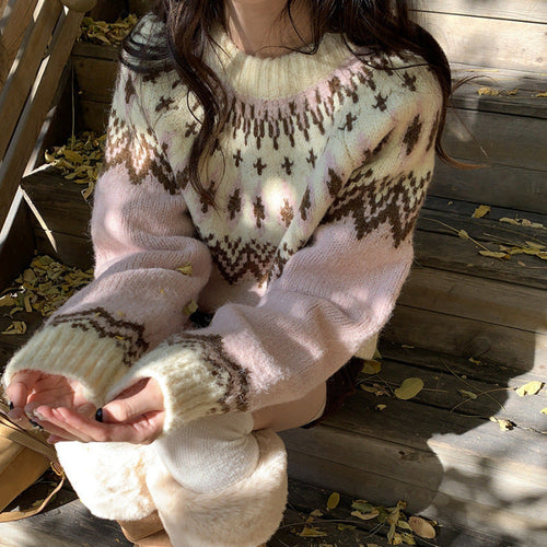 New Younger College Style Pullover Sweater For Women Pung.G
