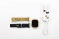 Gold Smart Watch with Dual Strap Set Pung.G