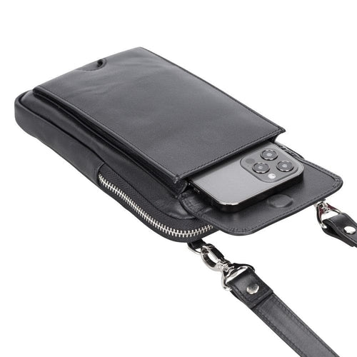 Nino Leather Crossbody Bag - Universal Wallet Case for Phones Pung.G
