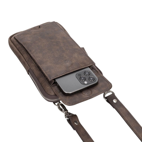 Nino Leather Crossbody Bag - Universal Wallet Case for Phones Pung.G